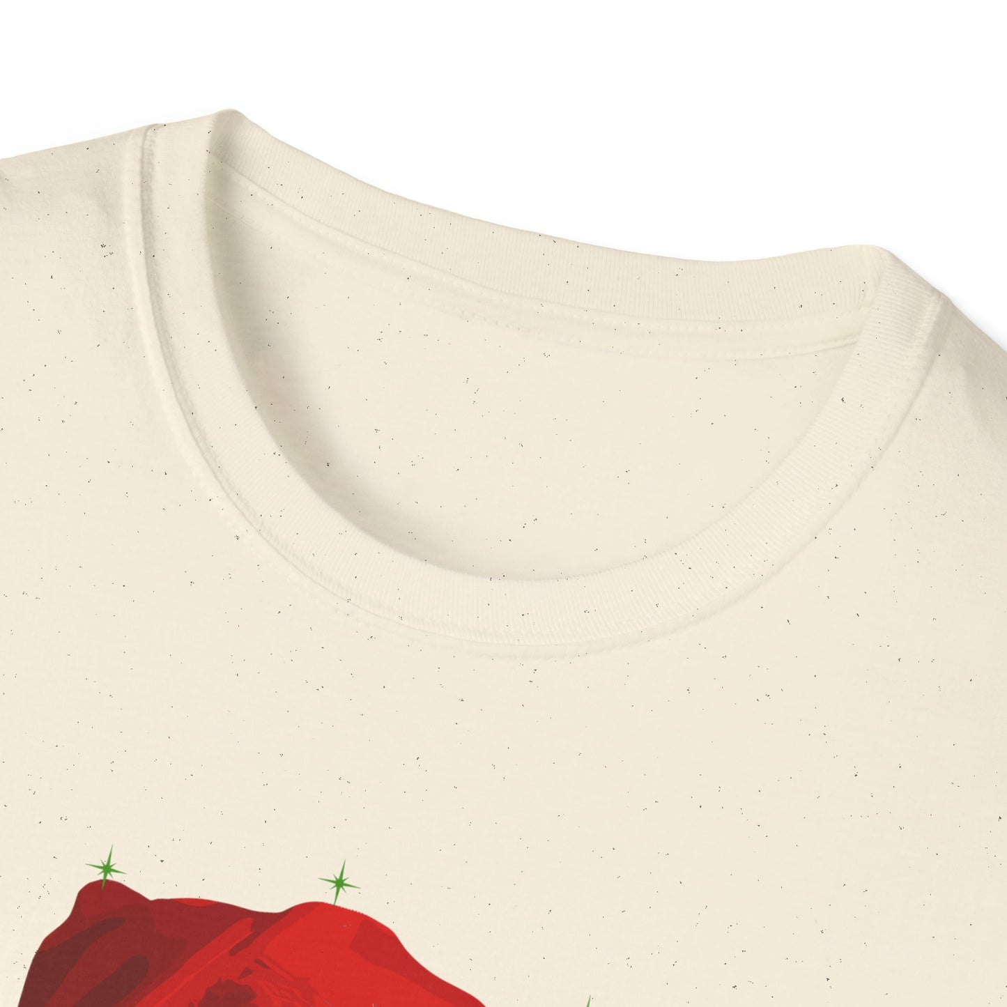 Christmas Bulldog in Santa Hat Unisex T-Shirt