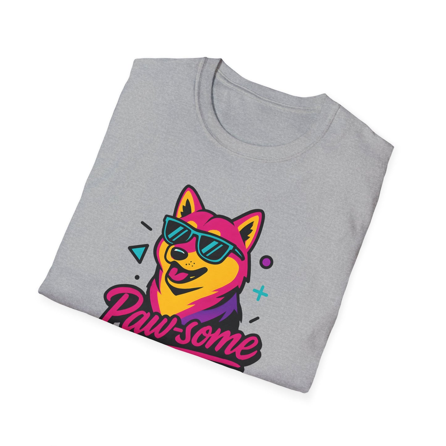 Paw-some Neon Dog T-Shirt