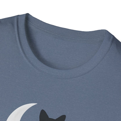 Moonlit Cat Silhouette T-Shirt