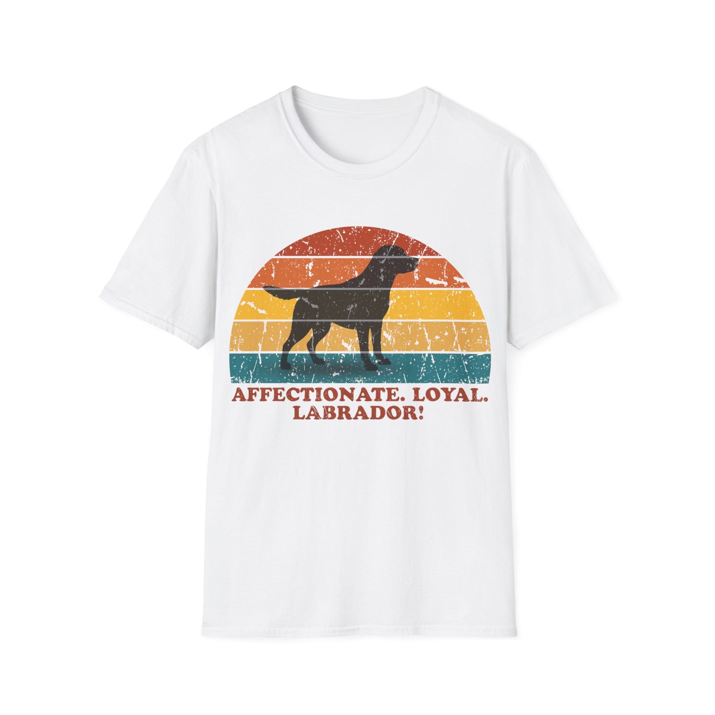 Retro Sunset Labrador Retriever Unisex T-Shirt