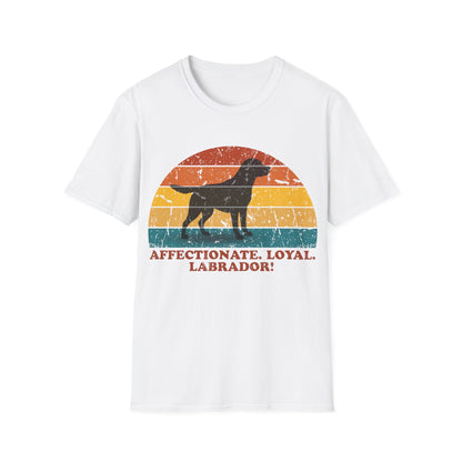 Retro Sunset Labrador Retriever Unisex T-Shirt