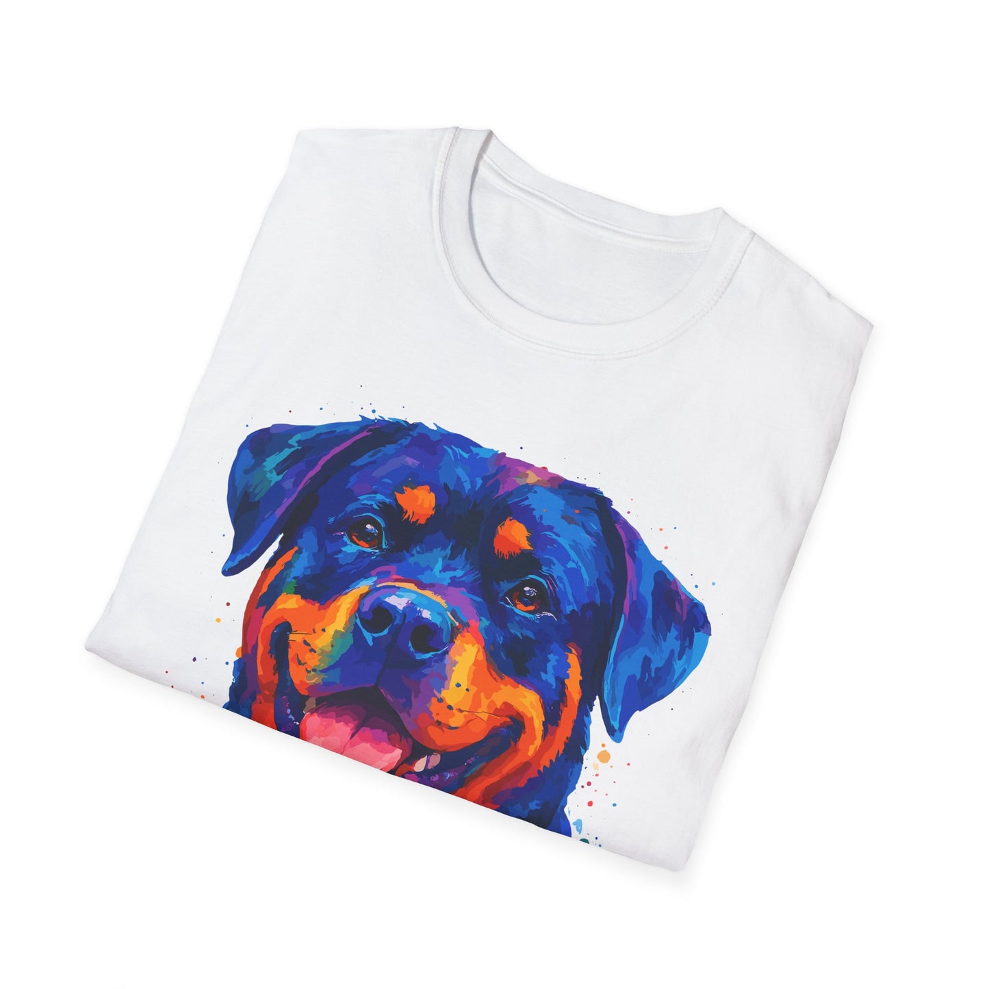 Rottie Mom In Vibrant Colors Unisex T-Shirt