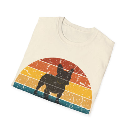 Retro Sunset Frenchie Unisex T-Shirt