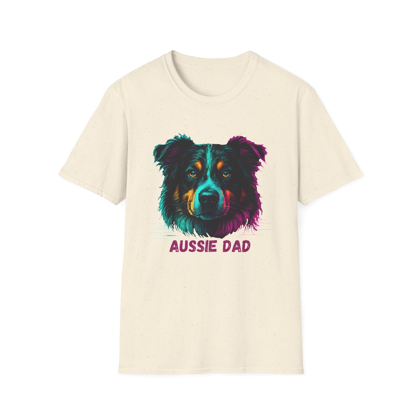 Aussie Dad Shepherd Vibrant Colors Unisex T-Shirt