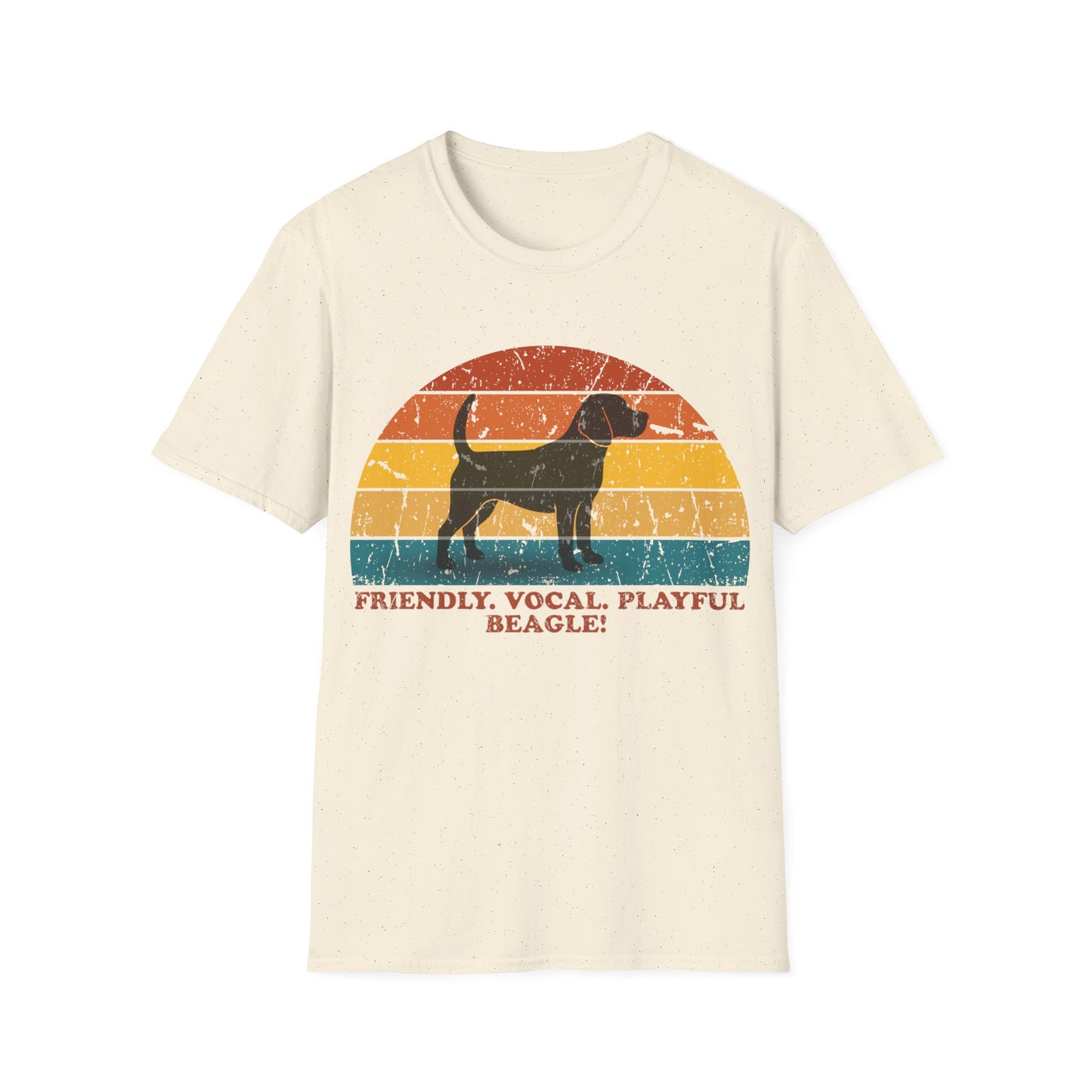 Retro Sunset Beagle Unisex T-Shirt