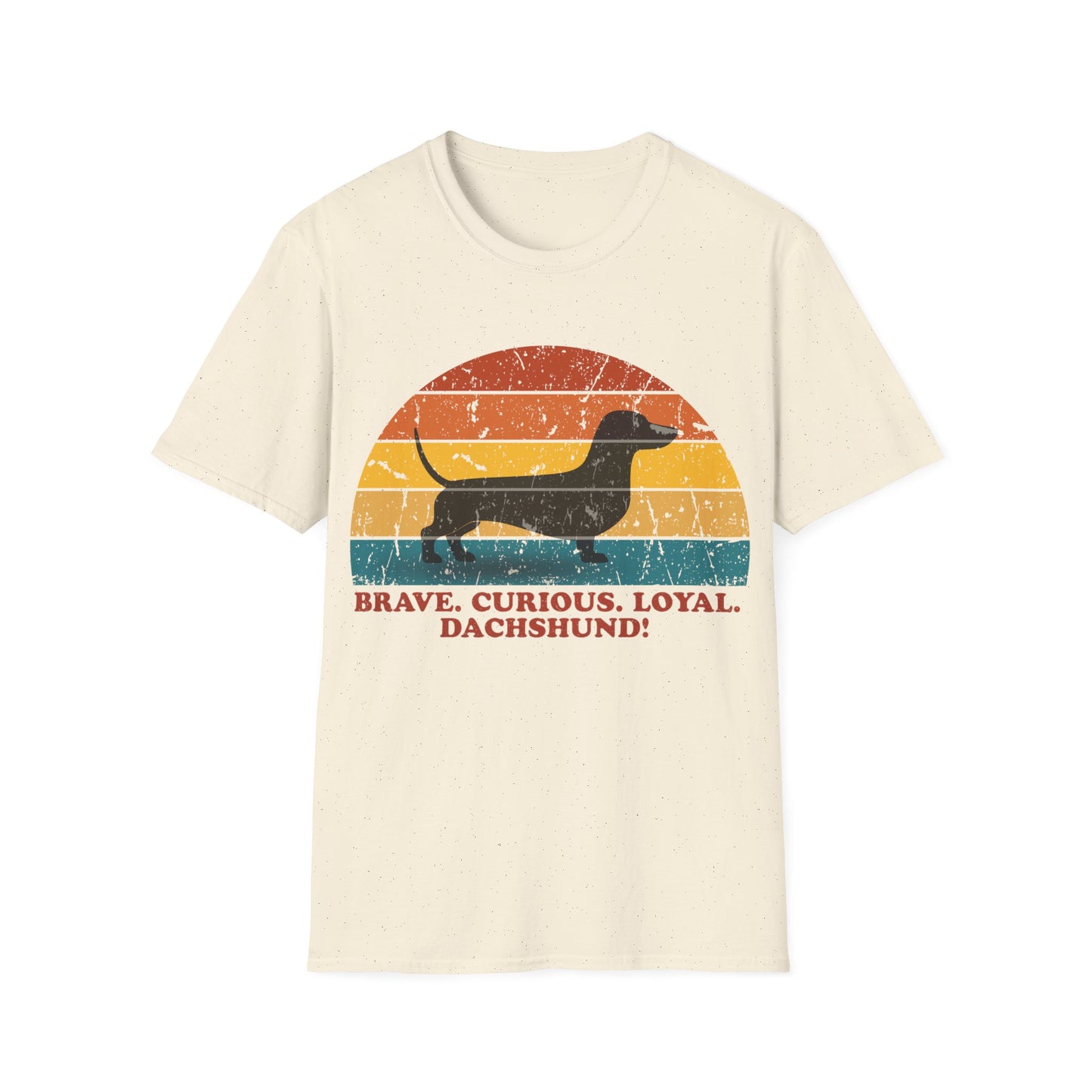 Retro Sunset Dachshund Unisex T-Shirt