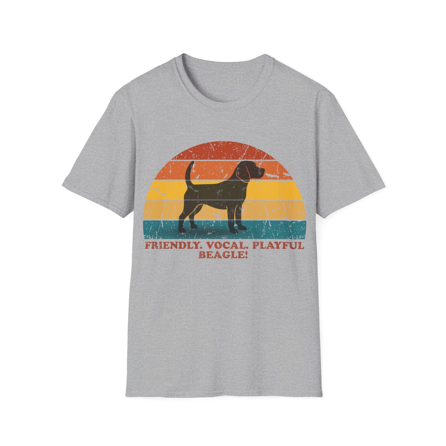 Retro Sunset Beagle Unisex T-Shirt
