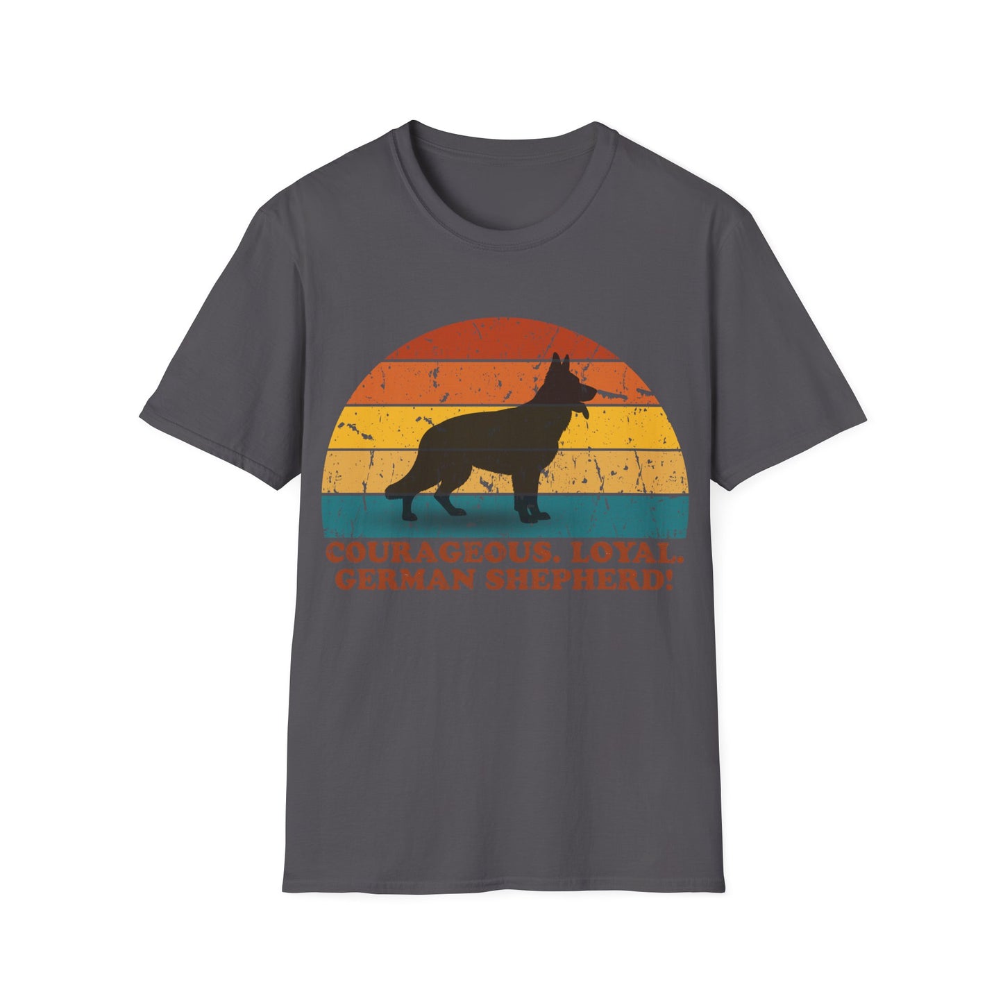 Retro Sunset German Shepherd Unisex T-Shirt