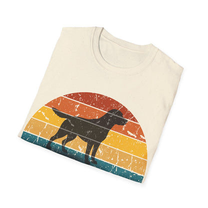 Retro Sunset Labrador Retriever Unisex T-Shirt