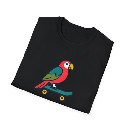 Parrot on skateboard T-Shirt
