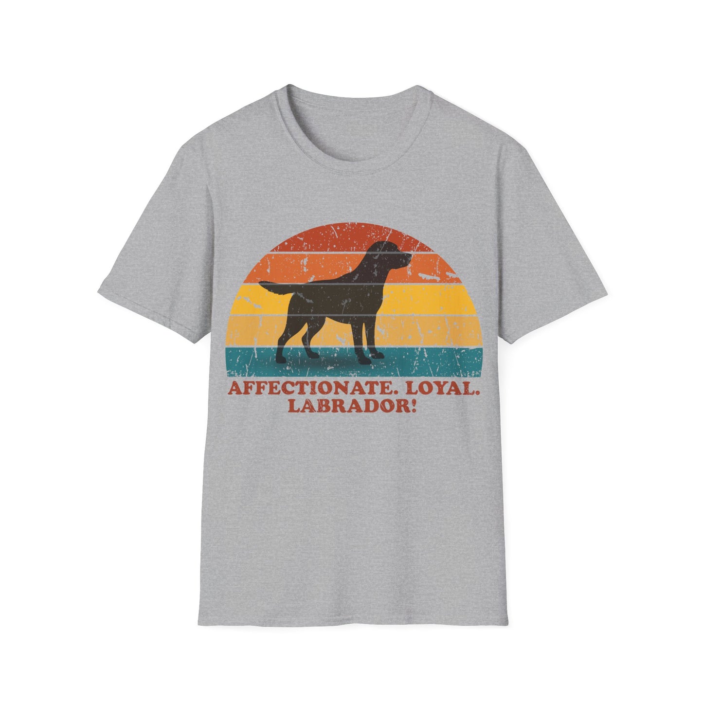 Retro Sunset Labrador Retriever Unisex T-Shirt
