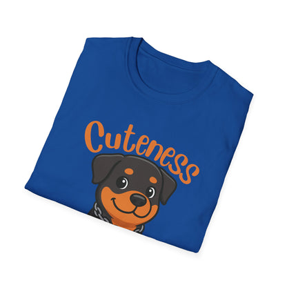 Rottweiler Puppy Cuteness on Patrol Unisex T-Shirt