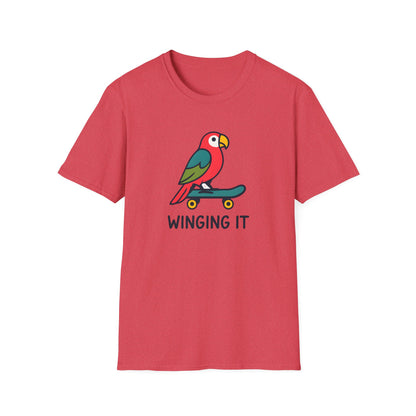 Parrot on skateboard T-Shirt