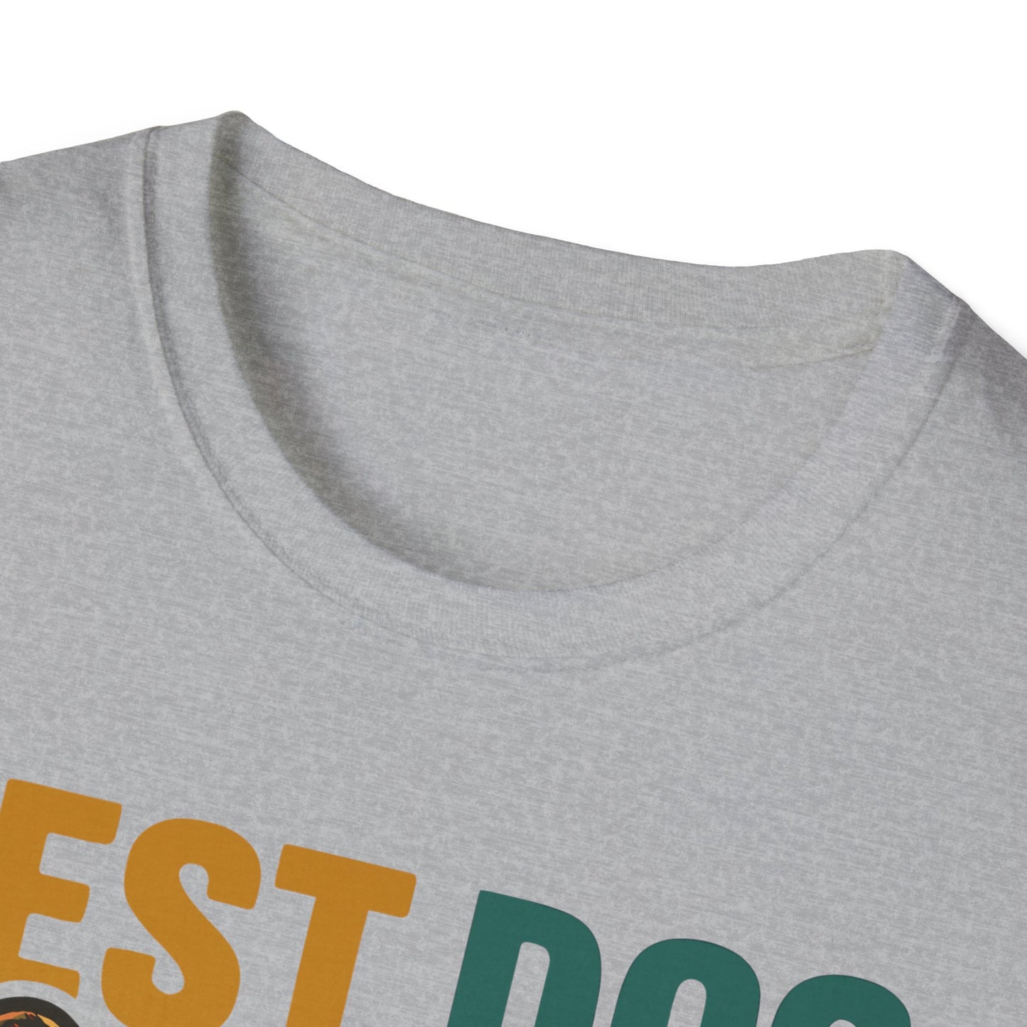 Best Dog Dad Ever French Bulldog With Retro Colors Unisex T-Shirt