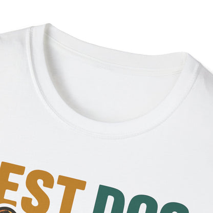 Best Dog Dad Ever French Bulldog With Retro Colors Unisex T-Shirt