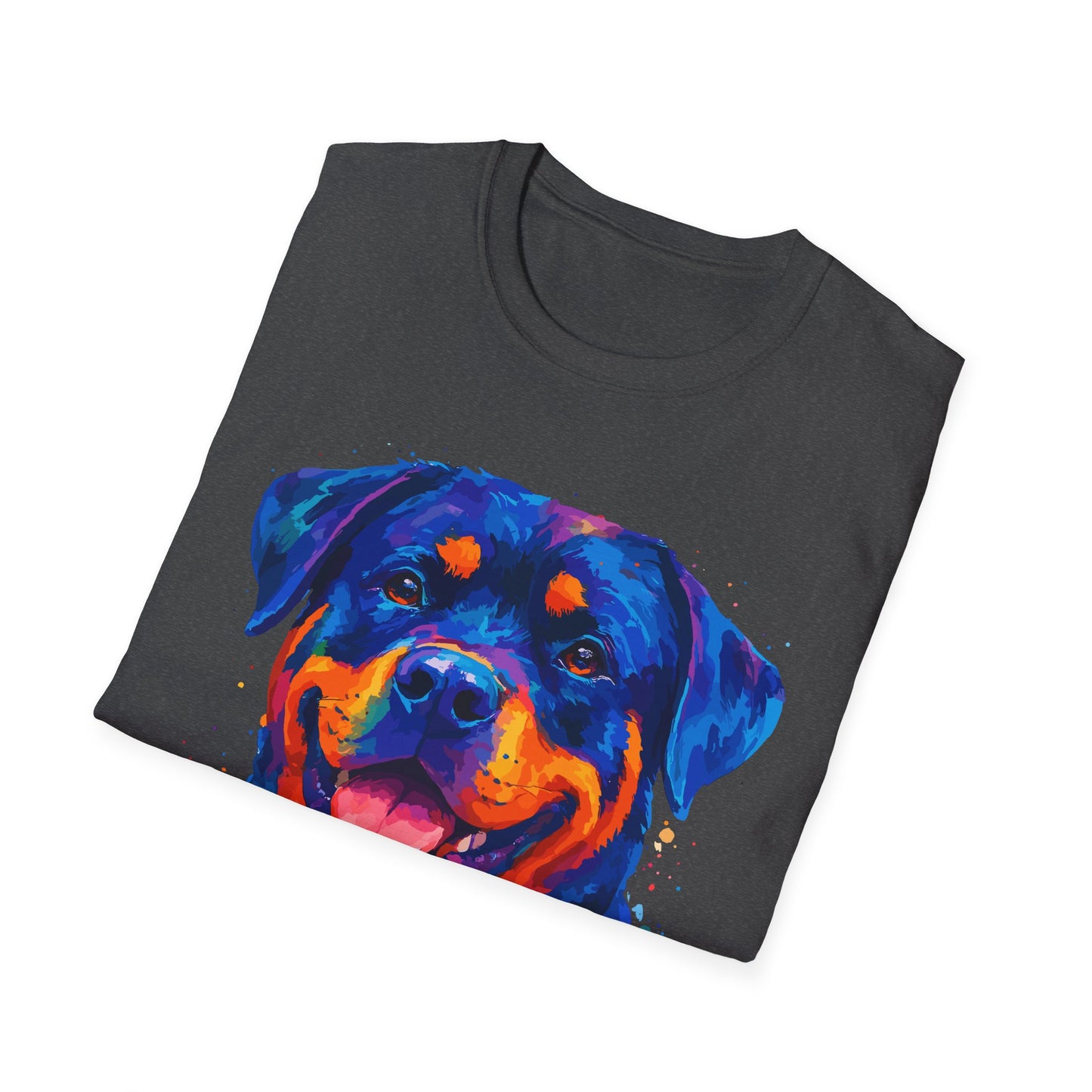 Rottie Mom In Vibrant Colors Unisex T-Shirt