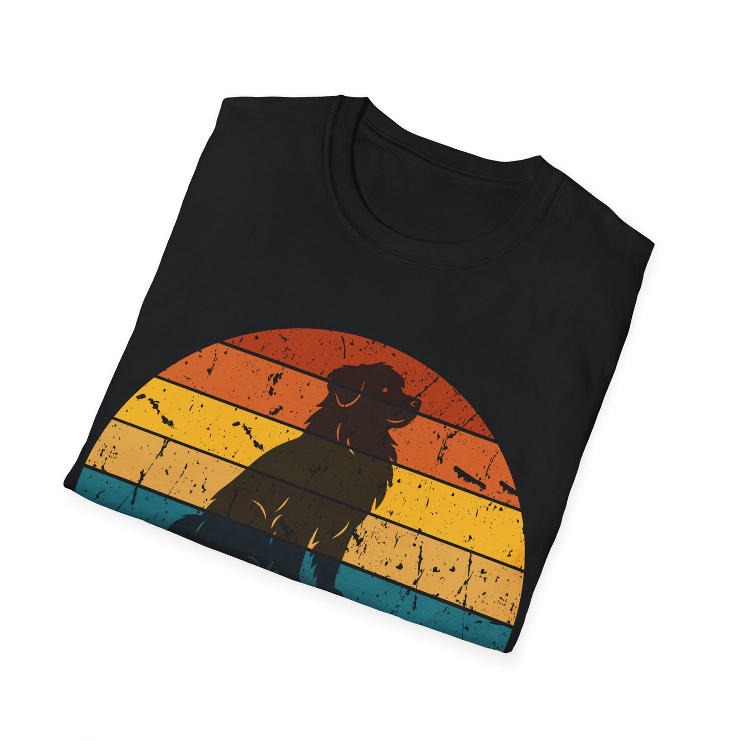 Retro Sunset Australian Shepherd Unisex T-Shirt