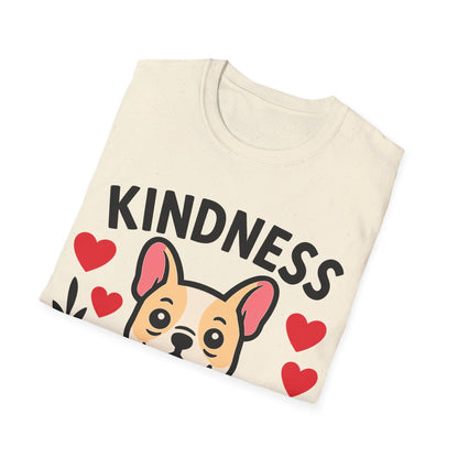 Kindness Matters Cute French Bulldog Puppy Unisex T-Shirt