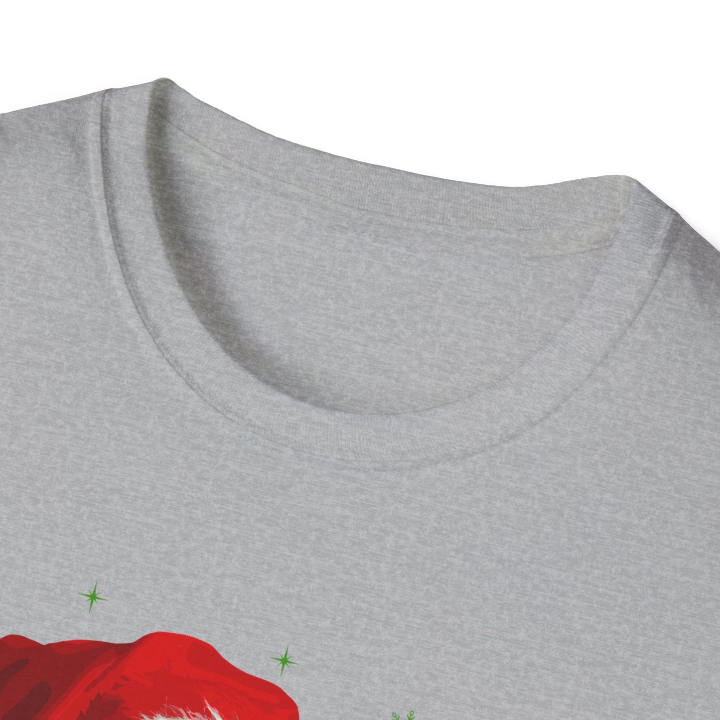 Christmas Aussie in Santa Hat Unisex T-Shirt