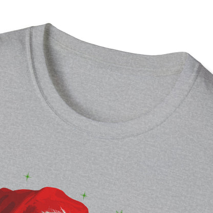 Christmas Aussie in Santa Hat Unisex T-Shirt