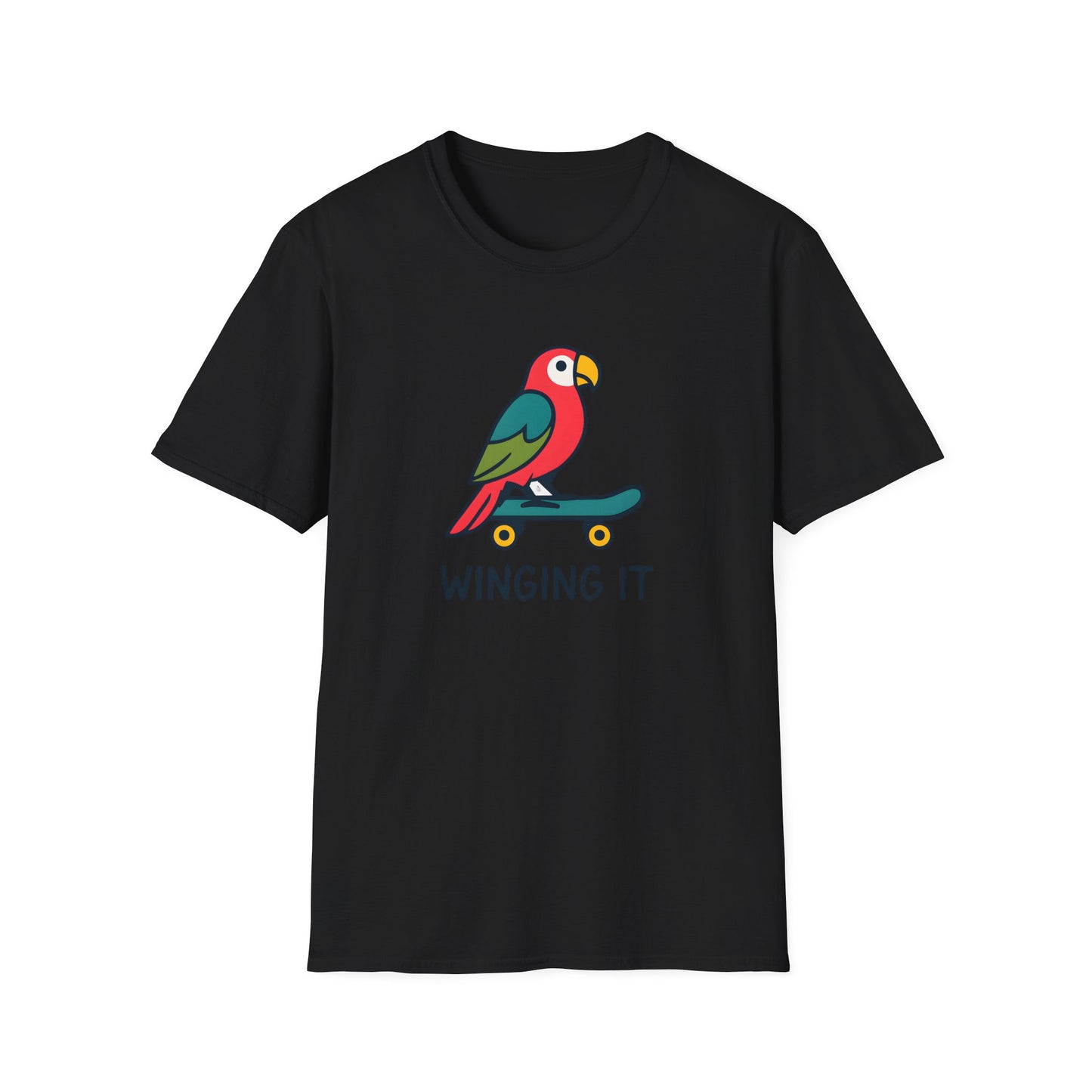 Parrot on skateboard T-Shirt
