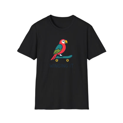 Parrot on skateboard T-Shirt
