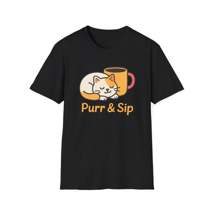 Purr and Sip Logo T-Shirt
