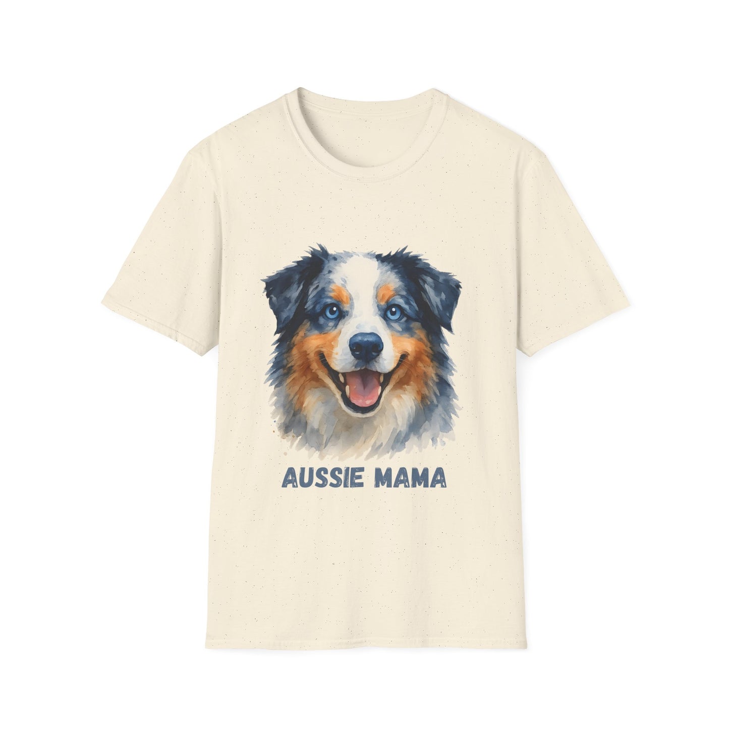 Aussie Mama Australian Shepherd Watercolor Unisex T-Shirt