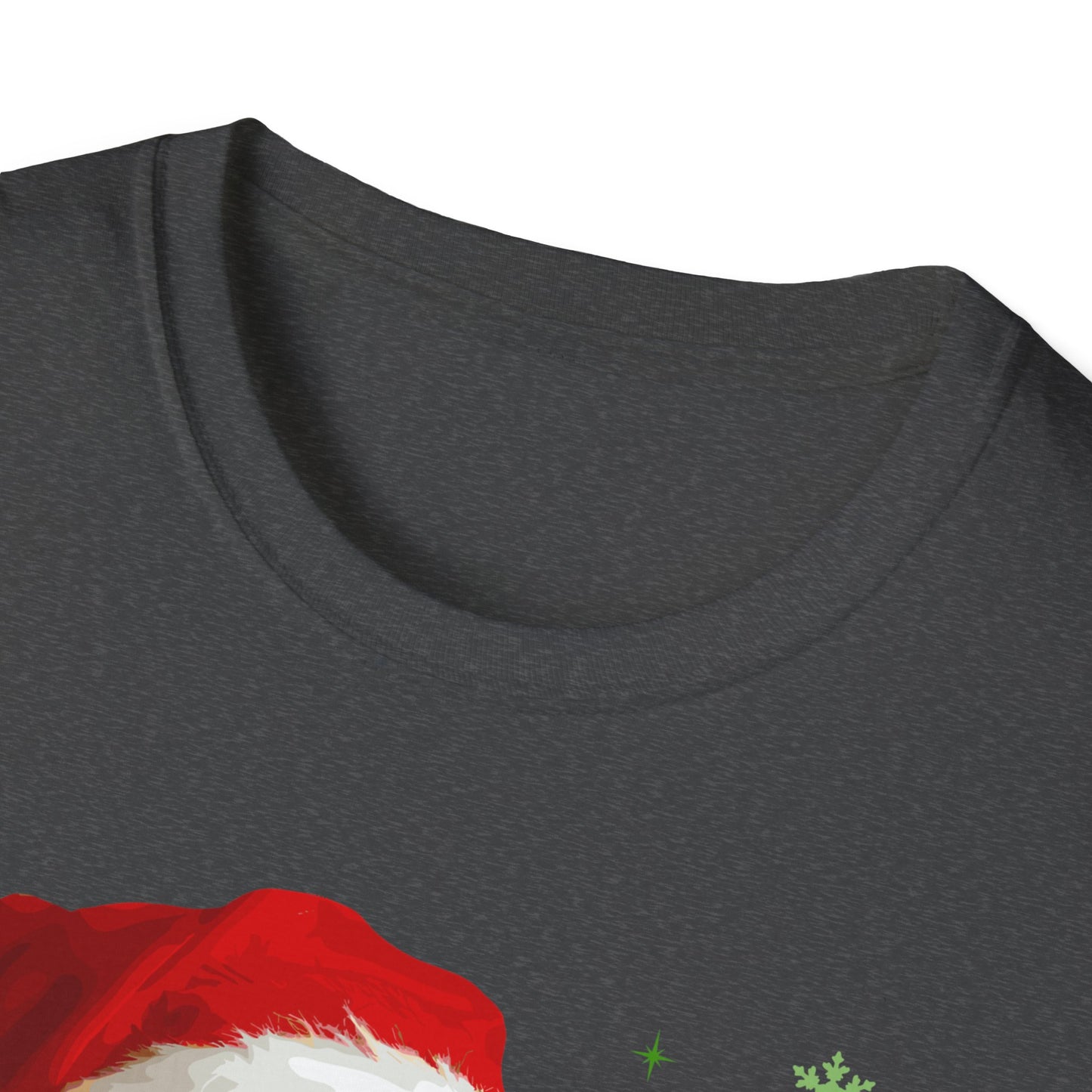 Christmas Golden Retriever in Santa Hat Unisex T-Shirt