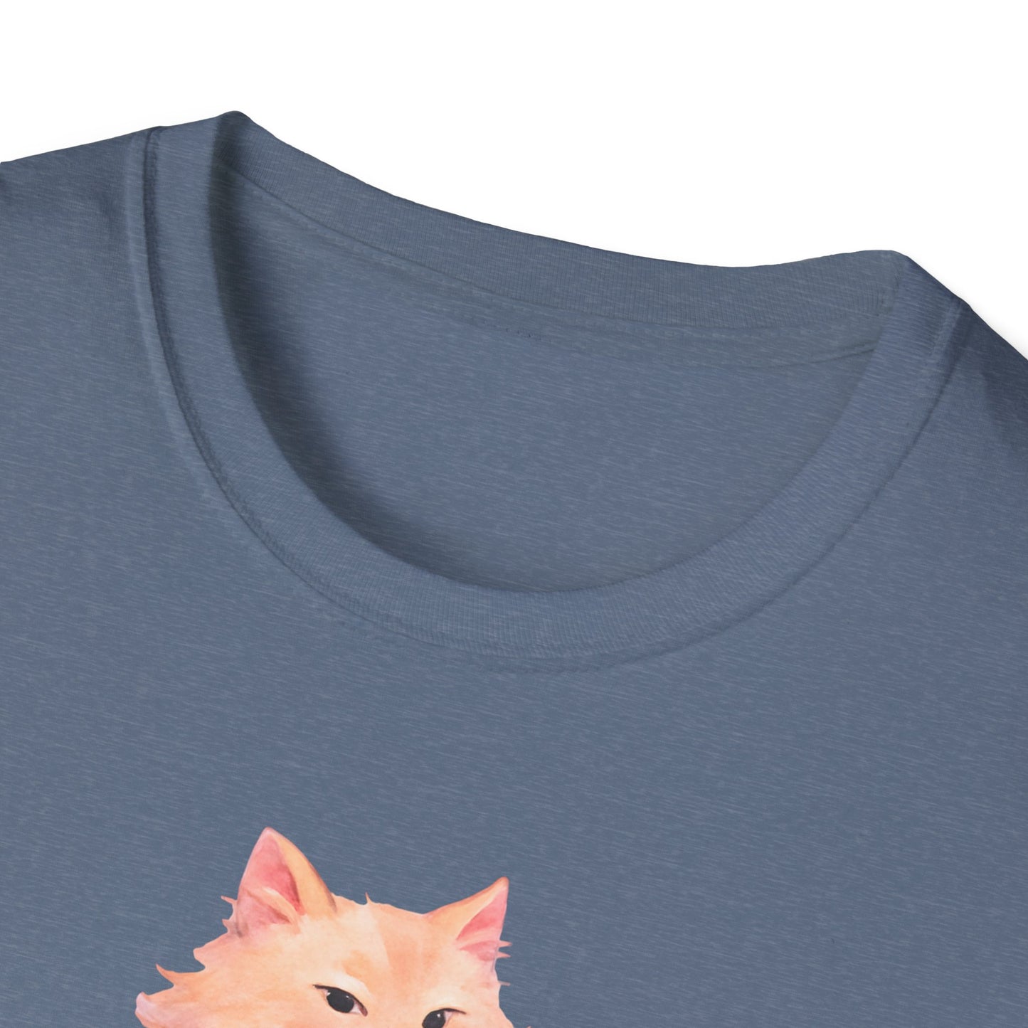 Cat with Coffee Cup T-Shirt