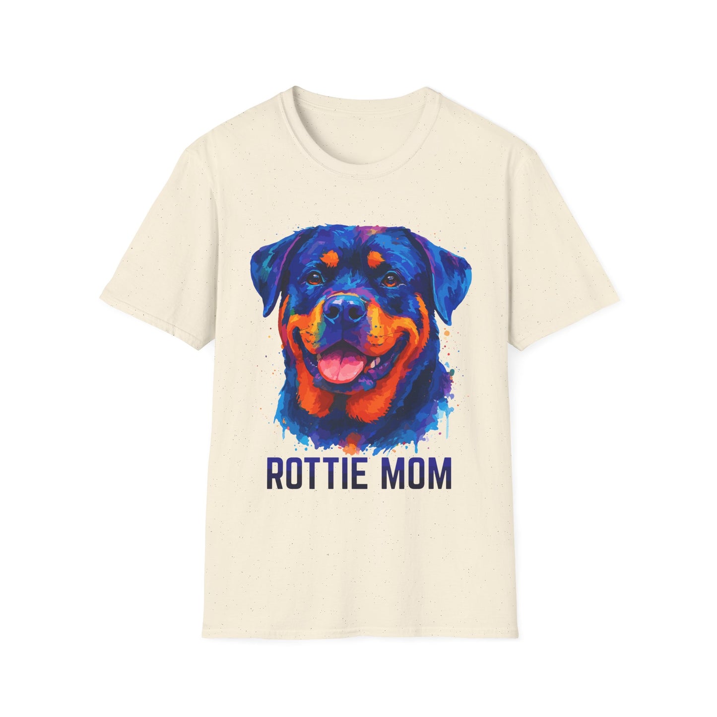 Rottie Mom In Vibrant Colors Unisex T-Shirt